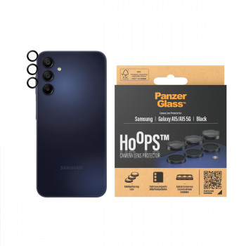 PanzerGlass Hoops protezione lenti fotocamera per Samsung Galaxy A15 / A15 5G - nero
