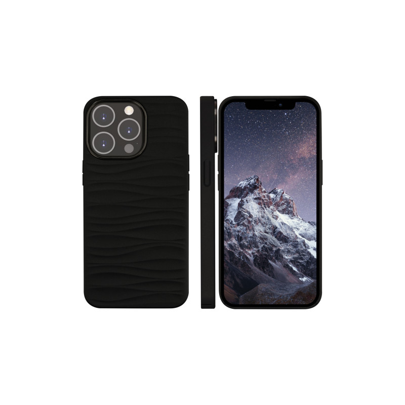 dbramante1928 Dune custodia iPhone 14 Pro nero pelle pieno fiore