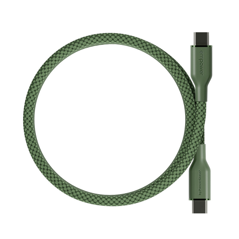 PanzerGlass empower Magnetic cavo USB-C a USB-C 240W 1,5 m verde