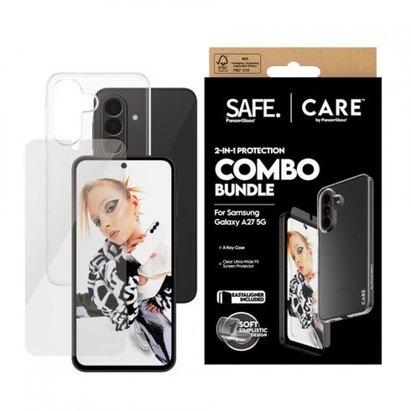 PanzerGlass Hoops Set protezione 2-in-1 Ultra-Wide Fit per display e fotocamera per Samsung Galaxy S26+ – Marrone