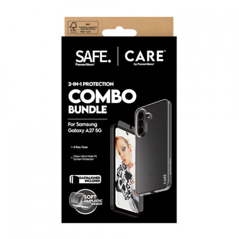 PanzerGlass Hoops Set protezione 2-in-1 Ultra-Wide Fit per display e fotocamera per Samsung Galaxy S26+ – Marrone