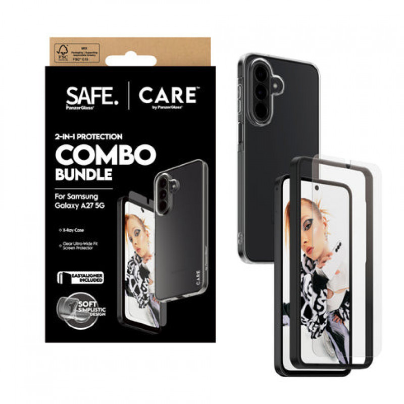 PanzerGlass Hoops Set protezione 2-in-1 Ultra-Wide Fit per display e fotocamera per Samsung Galaxy S26+ – Marrone