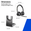 Plantronics Voyager 4320 UC V4320-M C, USB-A, nero
