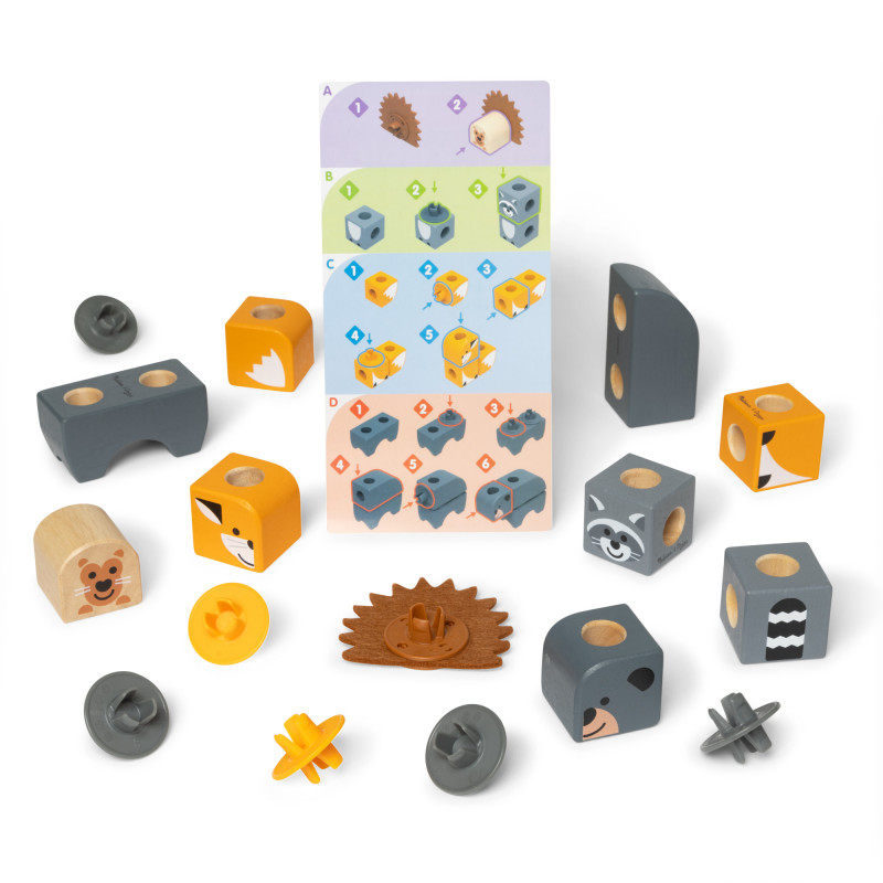 Melissa & Doug Blockables Woodland Friends Set