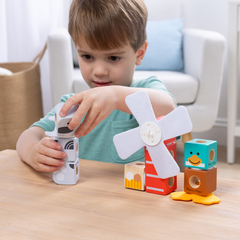 Melissa & Doug Blockables Set Amici della fattoria