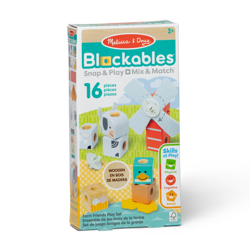 Melissa & Doug Blockables Set Amici della fattoria