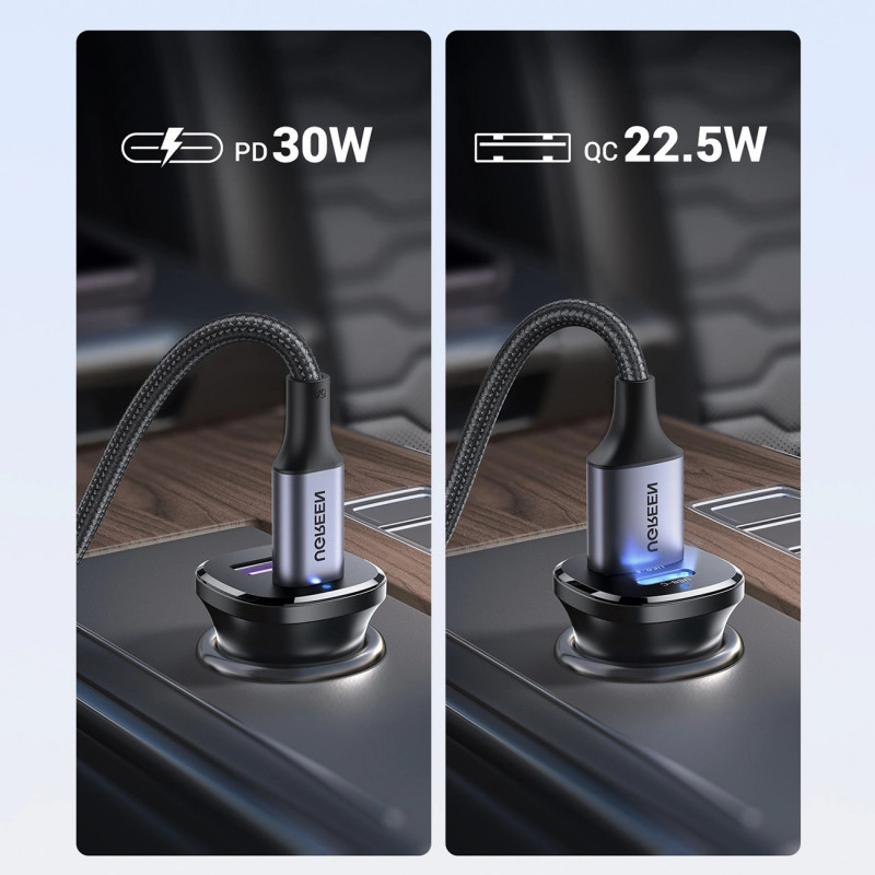 UGREEN EC305 caricabatterie da parete 30W USB-C + USB-A PD 3.0 PPS Quick Charge 3.0 nero