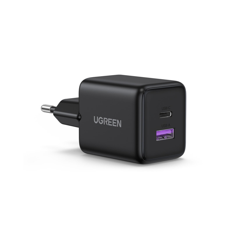 UGREEN X516 caricabatterie da parete GaN 30W USB-C + USB-A nero