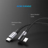 UGREEN cavo USB-C su USB-C ad angolo QC 3.0 PD 3A 60W 1m nero