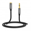 Prolunga AUX UGREEN AV118 da 3,5 mm 2 m, maschio a femmina, nero