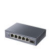 CUDY GS105ES1 Switch Gigabit Light Managed 5 porte con 1 SFP, 4 RJ45, VLAN, QoS, desktop