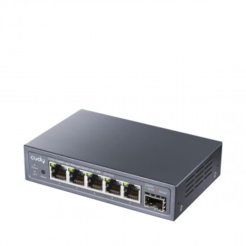 CUDY GS105ES1 Switch Gigabit Light Managed 5 porte con 1 SFP, 4 RJ45, VLAN, QoS, desktop