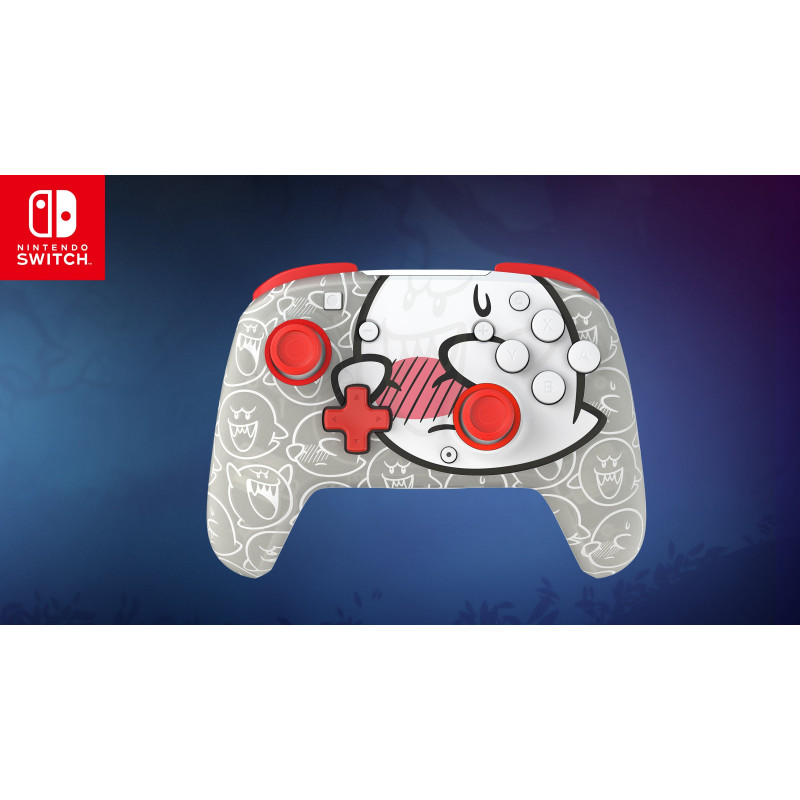 PDP Afterglow Wave controller wireless per Nintendo Switch – Boo-Hoo Clear con RGB