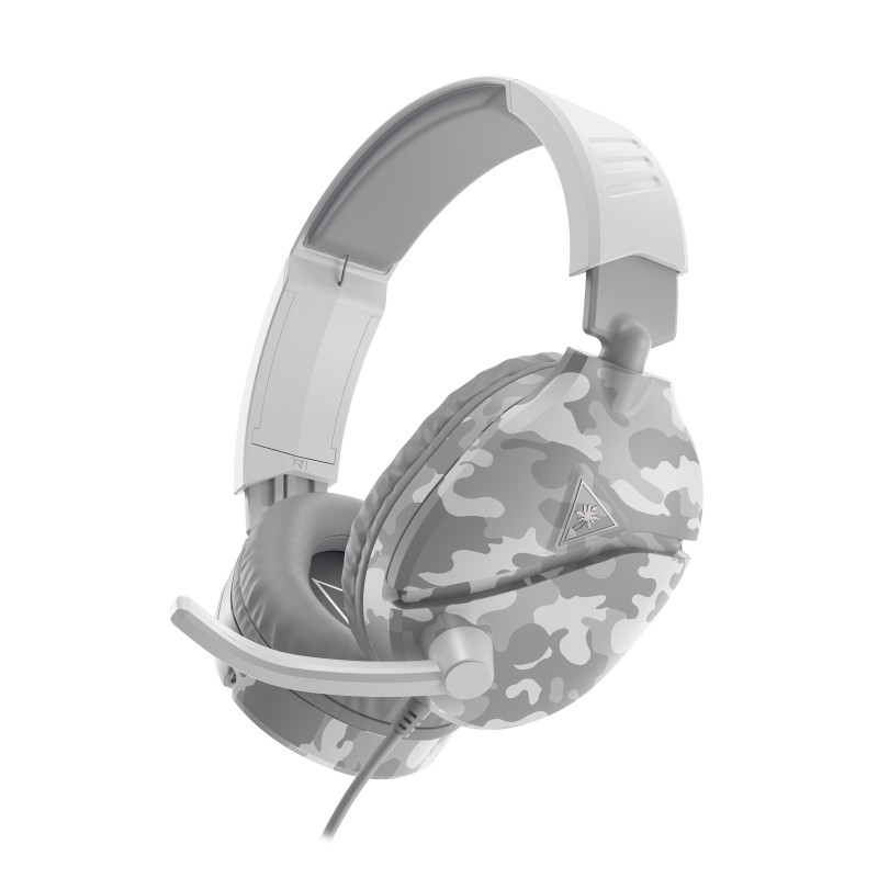 Turtle Beach RECON 70 cuffie gaming over-ear cablate con microfono ripiegabile, bianco Camo (TBS-6230-02)