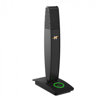 Neat MIC-1010-01 Microfono a condensatore USB con pattern cardioide, monitoraggio in cuffia, mute, treppiede da tavolo