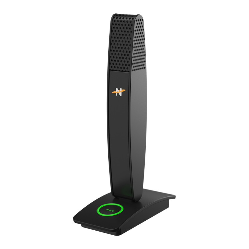 Neat MIC-1010-01 Microfono a condensatore USB con pattern cardioide, monitoraggio in cuffia, mute, treppiede da tavolo