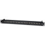 Intellinet 513487 patch panel 24 porte Cat5e STP 1U per rack, nero