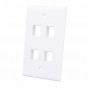 Intellinet 163316 Scatola da parete per 4 moduli Keystone, bianco