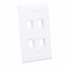 Intellinet 163316 Scatola da parete per 4 moduli Keystone, bianco