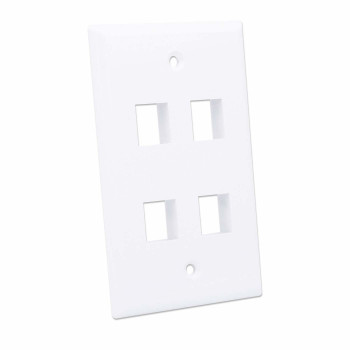 Intellinet 163316 Scatola da parete per 4 moduli Keystone, bianco