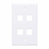 Intellinet 163316 Scatola da parete per 4 moduli Keystone, bianco