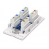 Intellinet 504904 Jack Keystone Cat5e UTP, tecnologia a taglio LSA a 90 gradi, bianco