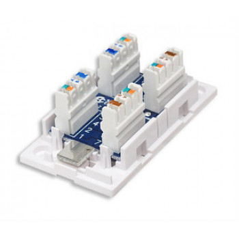 Intellinet 504904 Jack Keystone Cat5e UTP, tecnologia a taglio LSA a 90 gradi, bianco