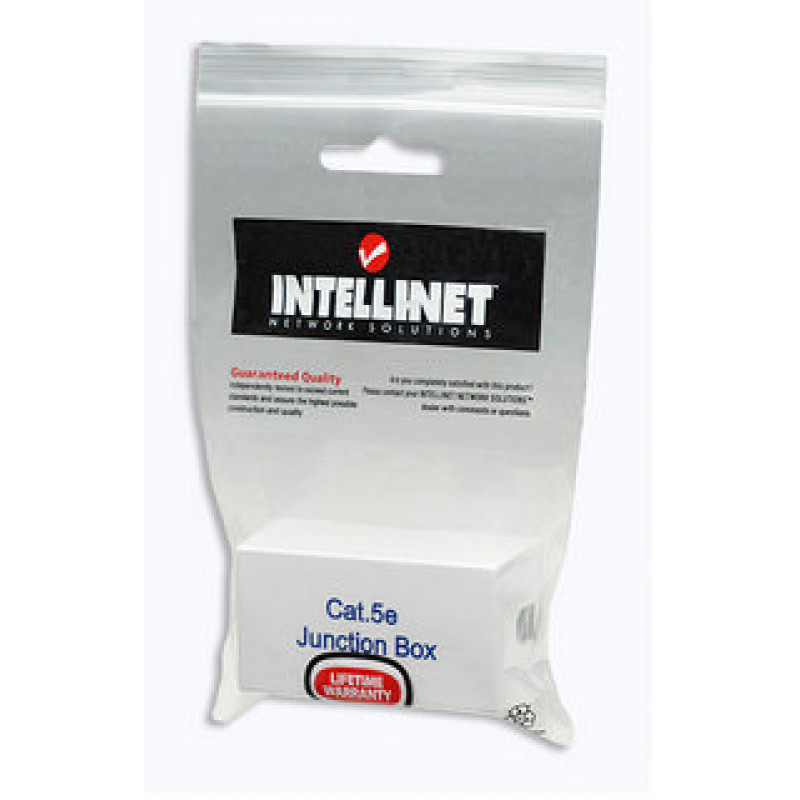 Intellinet 504904 Jack Keystone Cat5e UTP, tecnologia a taglio LSA a 90 gradi, bianco
