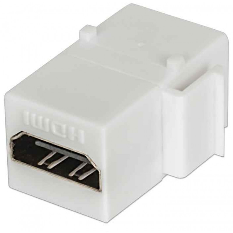 Modulo Keystone Intellinet RJ45 su connettore femmina HDMI/femmina bianco