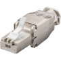 Techly 105872 RJ45 Cat6a 10G Connettore modulare senza attrezzi, STP