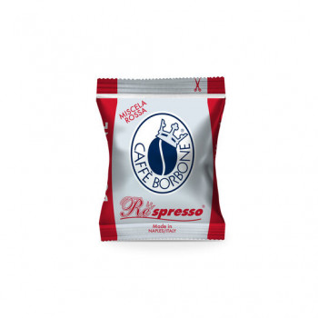 Caffè Borbone Respresso Miscela Rossa 100 capsule per Nespresso OriginalLine, tostatura scura, intensità 9/10, confezionate singolarmente