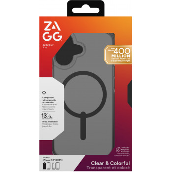 ZAGG Santa Cruz Snap custodia per iPhone 17 - nero mezzanotte
