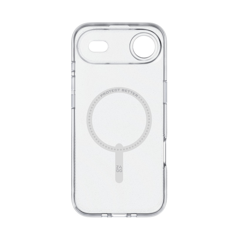 Custodia ZAGG Milan Snap per Apple iPhone 13 Pro Max - trasparente con vortice glitterato