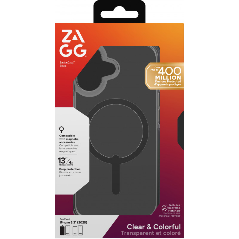 ZAGG Santa Cruz Snap cover per Apple iPhone 17 - Nero