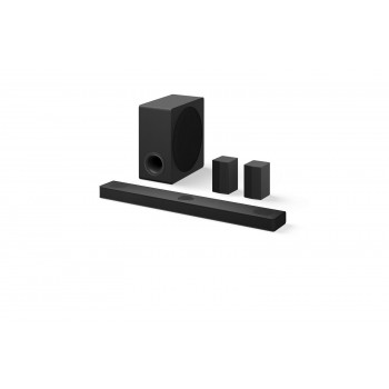 LG DS80TR soundbar 5.1.2 canali Dolby Atmos con subwoofer wireless e diffusori posteriori wireless, 480 W, nero