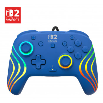Turtle Beach Afterglow Wave controller cablato per Nintendo Switch 2, blu (TBC-8006-25)