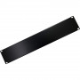 Techly 302013 pannello cieco rack 19 pollici 2U, acciaio, nero