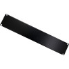 Techly 302013 pannello cieco rack 19 pollici 2U, acciaio, nero
