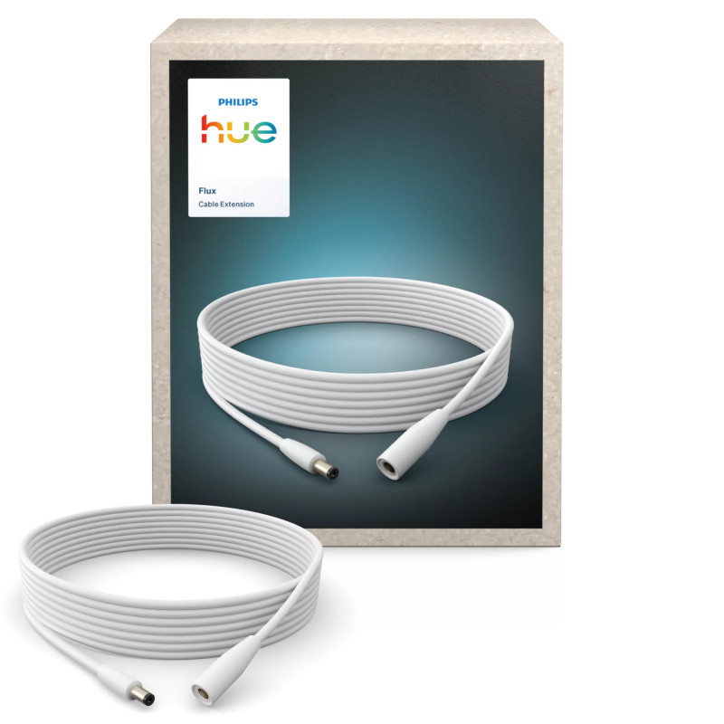 Philips Hue Flux cavo di prolunga per alimentatore per EU/UK/ANZ, 2,5 m, Nero