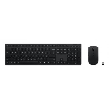 Lenovo Professional combinazione tastiera e mouse wireless - layout danese, 1600 DPI, 2,4 GHz, nero