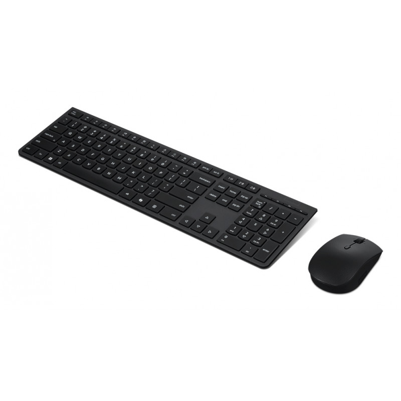 Lenovo Professional combinazione tastiera e mouse wireless - layout danese, 1600 DPI, 2,4 GHz, nero