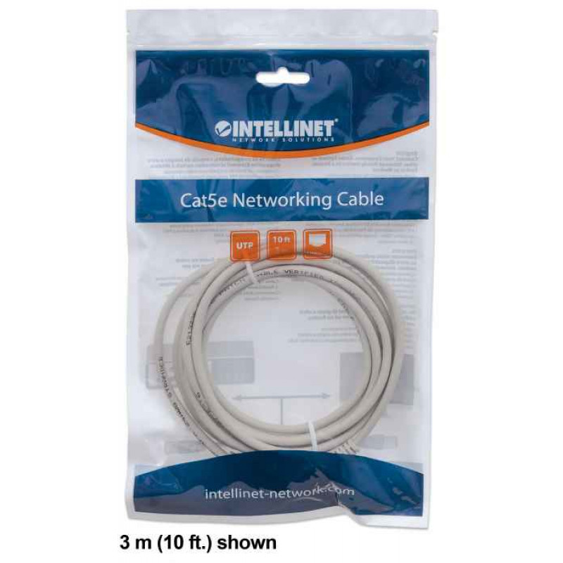 Intellinet cavo di rete Cat6 U/UTP, 1,5 m, grigio