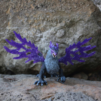 Schleich Eldrador Creatures drago d'ombra figura da gioco, ali mobili, dipinta a mano, per bambini da 7-12 anni