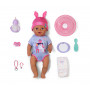 ZAPF CREATION BABY born Eva Click & Play bambola 43cm con capelli biondi e occhi azzurri