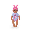 ZAPF CREATION BABY born Eva Click & Play bambola 43cm con capelli biondi e occhi azzurri