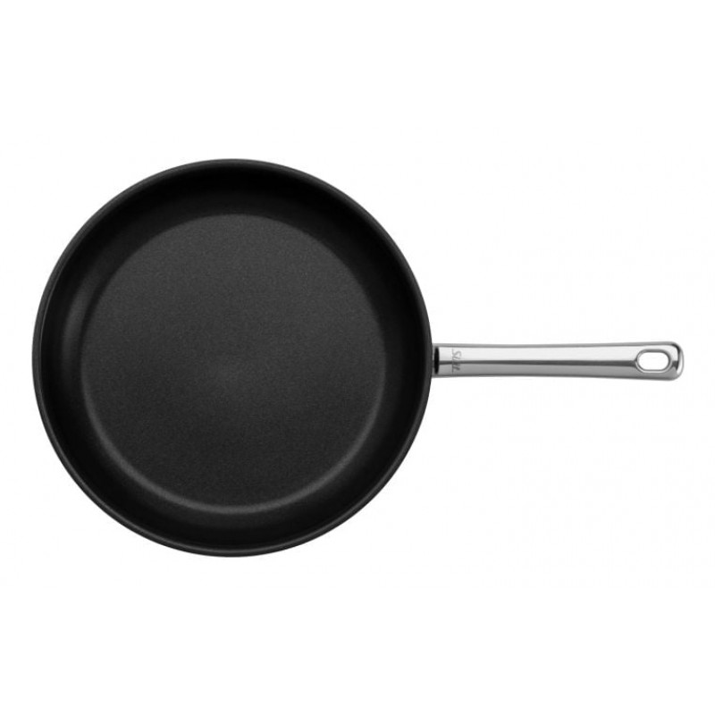SILIT Calabria set padelle 24 e 28 cm acciaio inox con manici neri