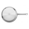 SILIT Calabria set padelle 24 e 28 cm acciaio inox con manici neri