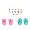 ZAPF CREATION BABY born scarpette da bagno con perni, 2 paia, per bambole da 43 cm