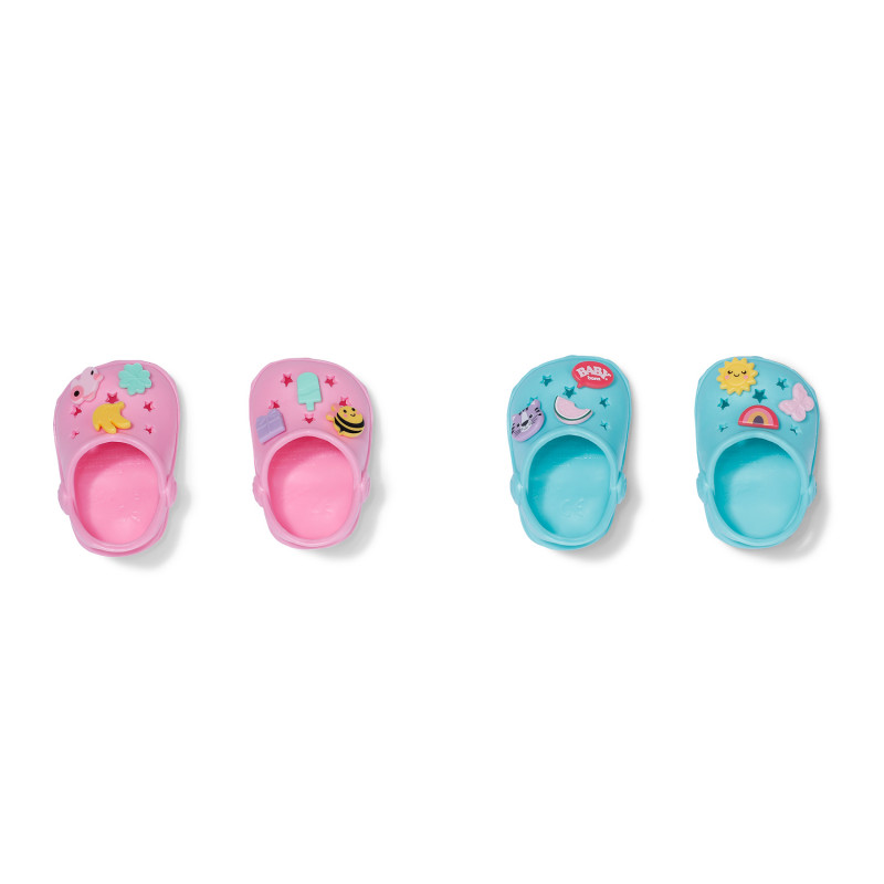 ZAPF CREATION BABY born scarpette da bagno con perni, 2 paia, per bambole da 43 cm