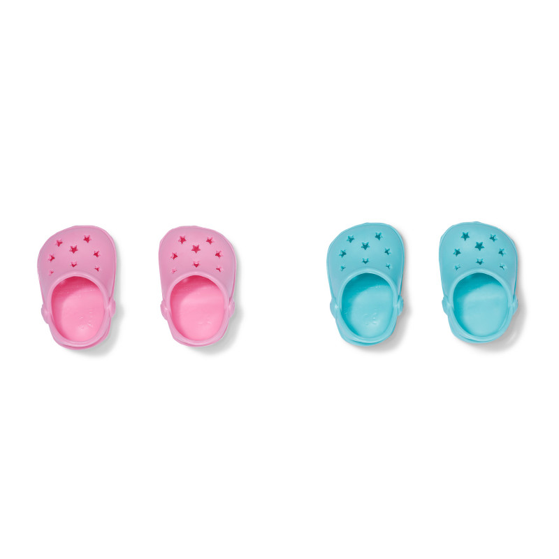 ZAPF CREATION BABY born scarpette da bagno con perni, 2 paia, per bambole da 43 cm